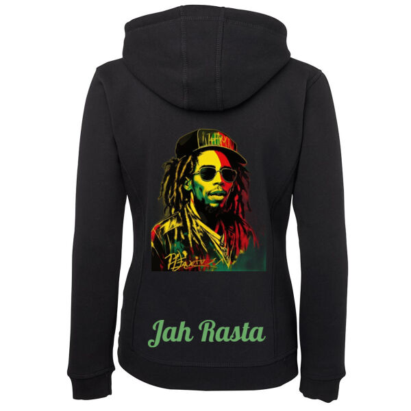 JAH RASTA  - JB's Ladies Full Zip Fleecy Hoodie Thumbnail