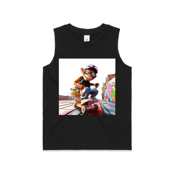 FUNNY MONKEY - AS Colour Kids Barnard Tank Thumbnail