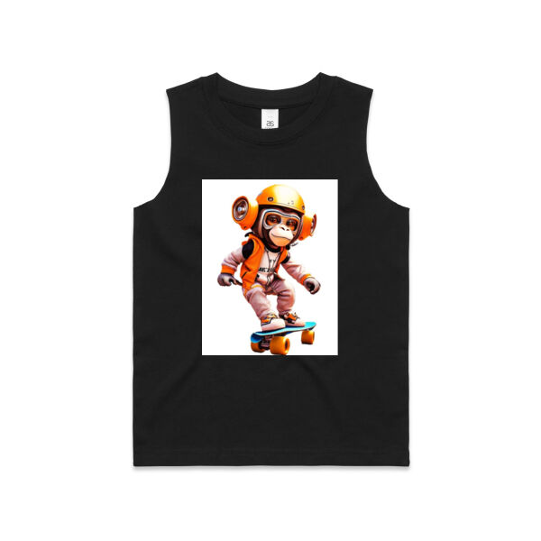 Little Dude - AS Colour Youth Barnard Tank Thumbnail